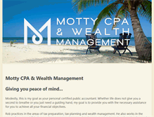 Tablet Screenshot of mottycpa.com